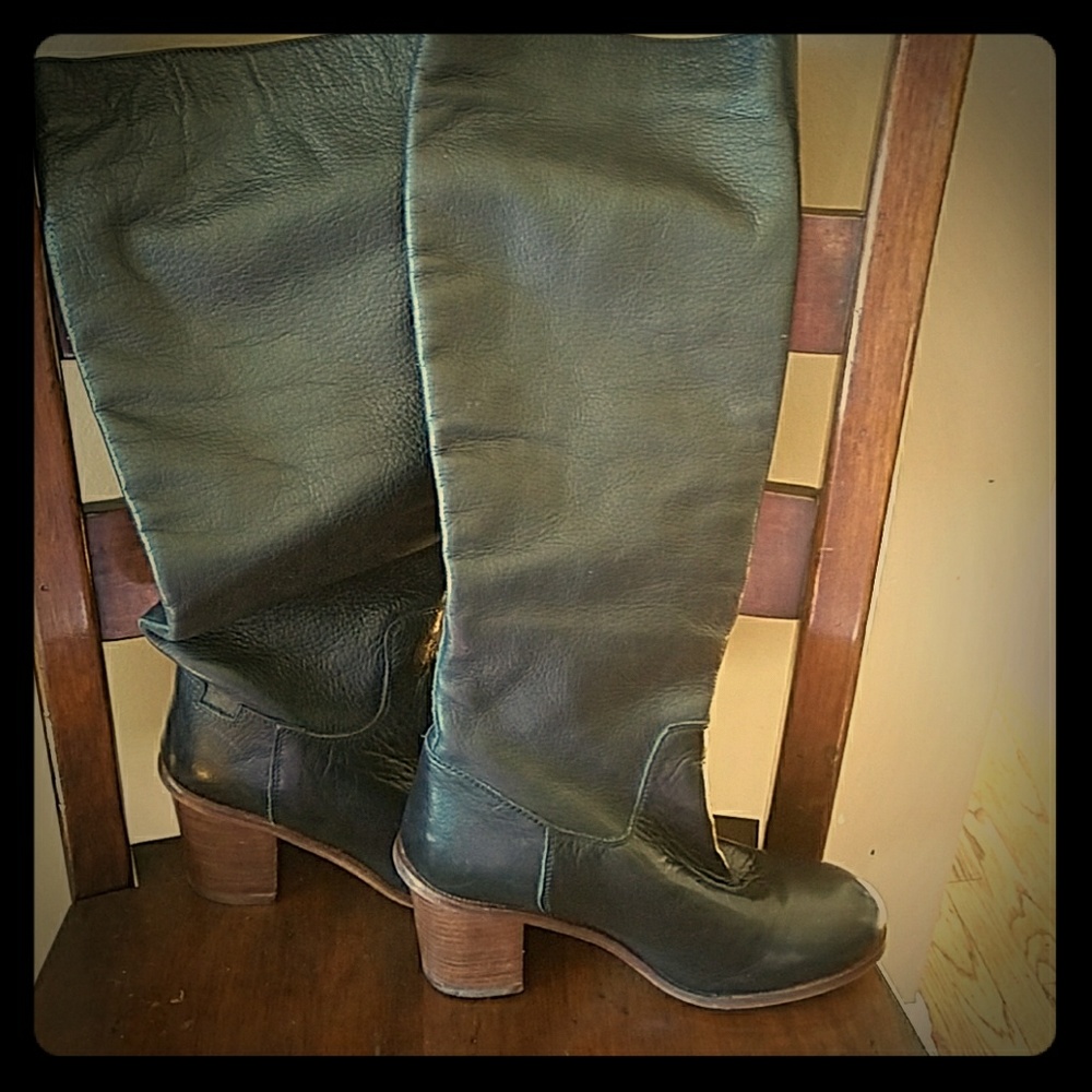Black Leather Boots